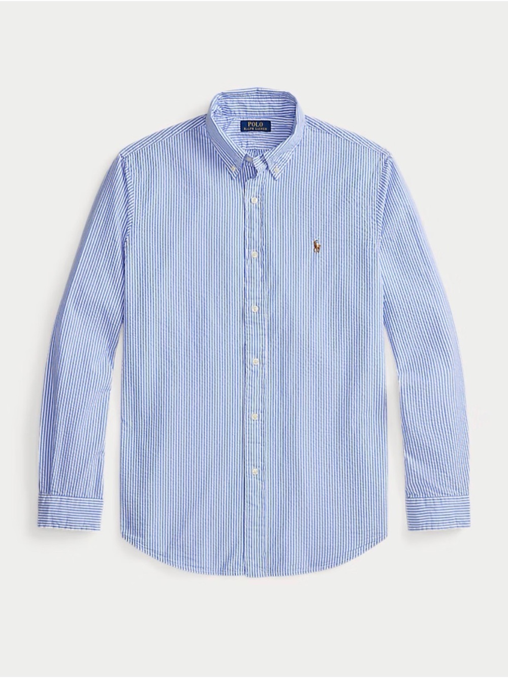 Polo by Ralph Lauren Blue & White Striped Button-Down Oxford Shirt